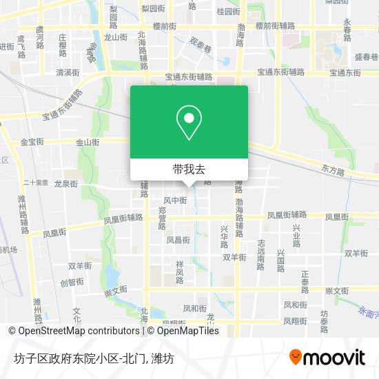 坊子区政府东院小区-北门地图