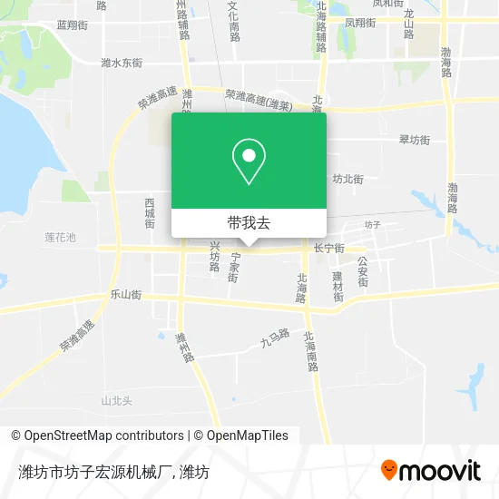 潍坊市坊子宏源机械厂地图