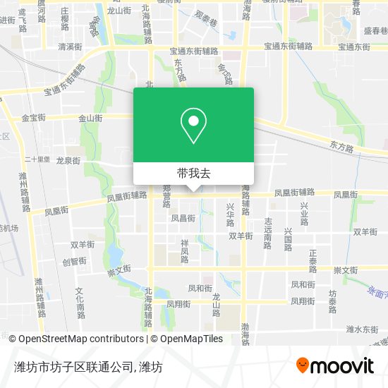 潍坊市坊子区联通公司地图