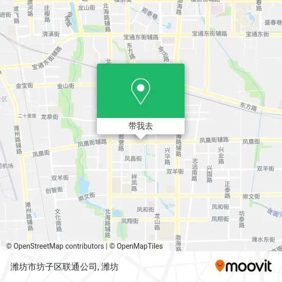 潍坊市坊子区联通公司地图