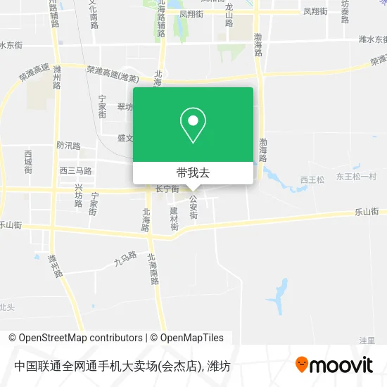 中国联通全网通手机大卖场(会杰店)地图