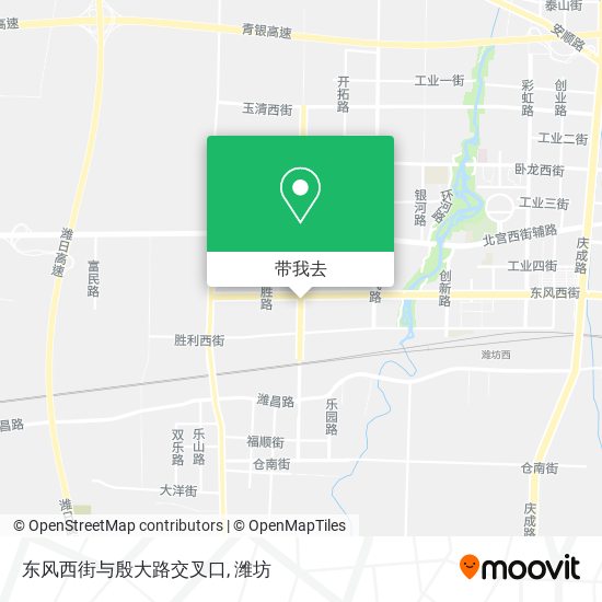 东风西街与殷大路交叉口地图