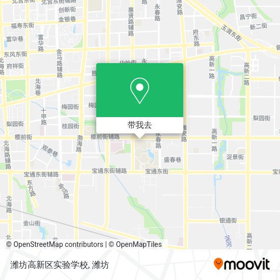 潍坊高新区实验学校地图