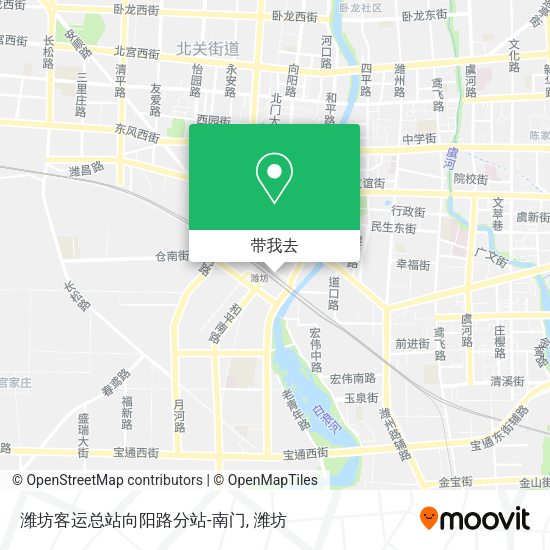 潍坊客运总站向阳路分站-南门地图
