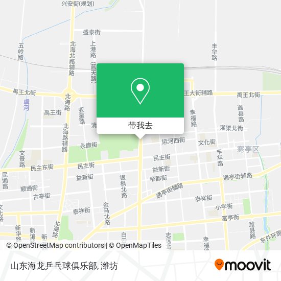 山东海龙乒乓球俱乐部地图
