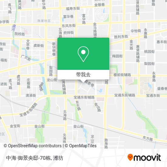 中海·御景央邸-70栋地图