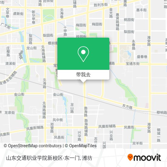 山东交通职业学院新校区-东一门地图