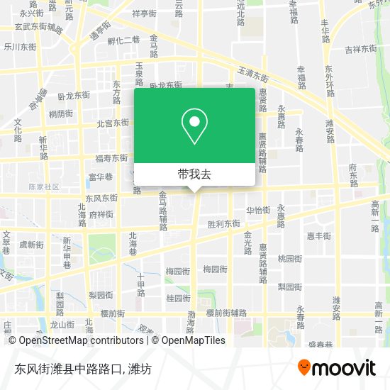 东风街潍县中路路口地图
