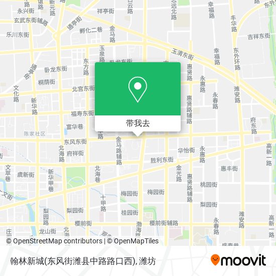 翰林新城(东风街潍县中路路口西)地图