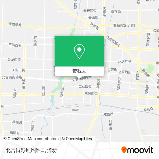 北宫街彩虹路路口地图