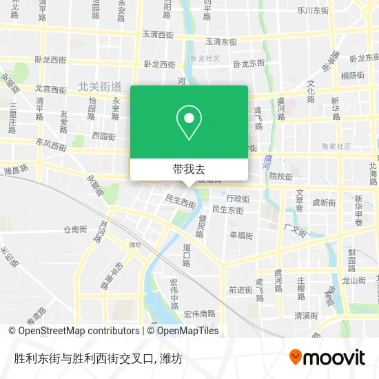 胜利东街与胜利西街交叉口地图