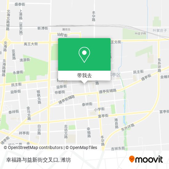 幸福路与益新街交叉口地图