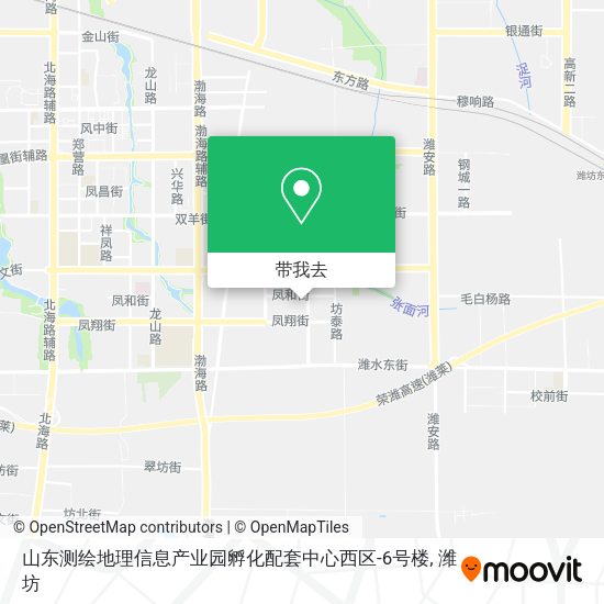 山东测绘地理信息产业园孵化配套中心西区-6号楼地图