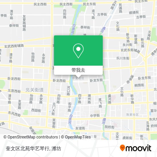 奎文区北苑华艺琴行地图