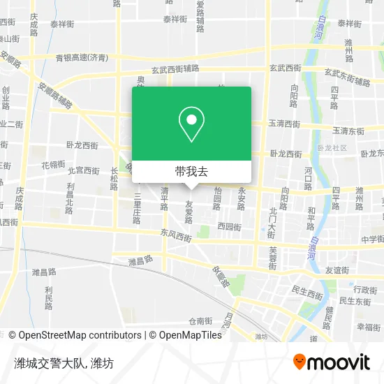 潍城交警大队地图
