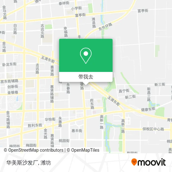 华美斯沙发厂地图