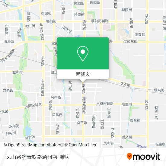 凤山路济青铁路涵洞南地图