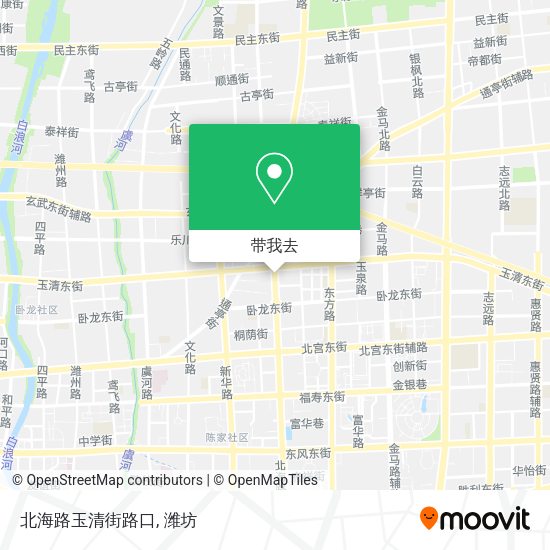 北海路玉清街路口地图