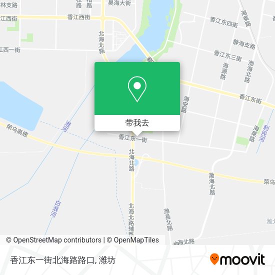 香江东一街北海路路口地图