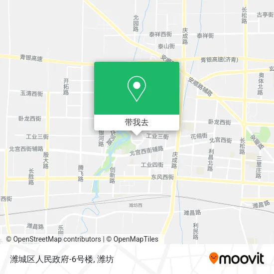 潍城区人民政府-6号楼地图