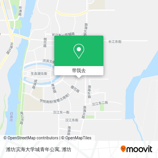 潍坊滨海大学城青年公寓地图