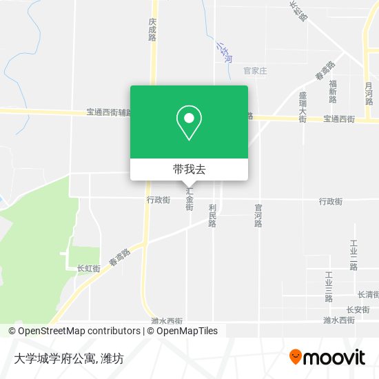 大学城学府公寓地图