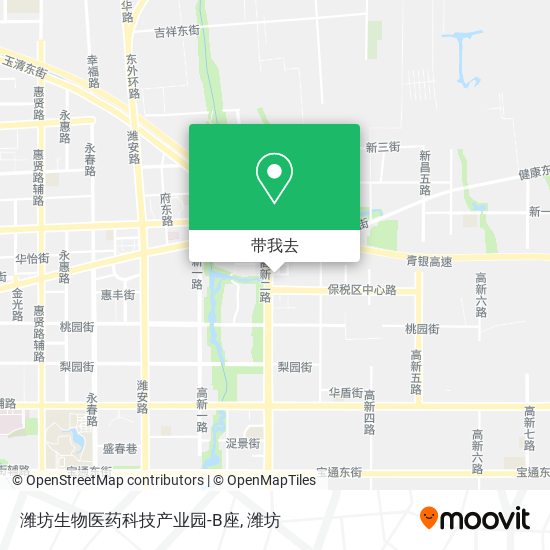 潍坊生物医药科技产业园-B座地图