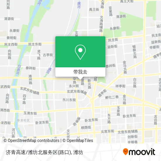 济青高速/潍坊北服务区(路口)地图