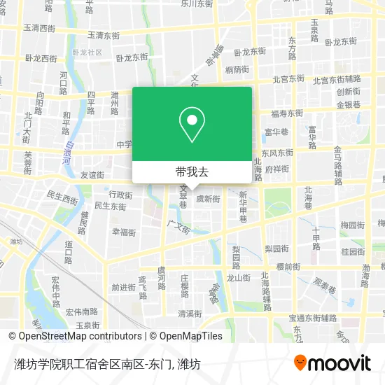 潍坊学院职工宿舍区南区-东门地图