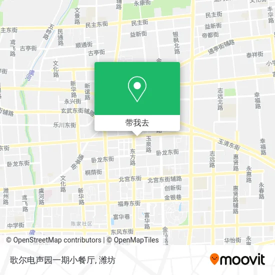 歌尔电声园一期小餐厅地图