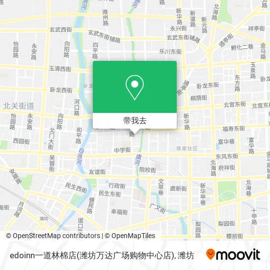edoinn一道林棉店(潍坊万达广场购物中心店)地图