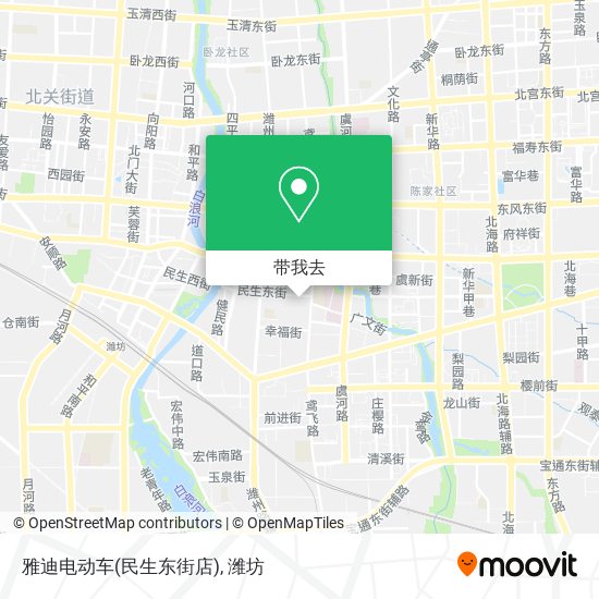 雅迪电动车(民生东街店)地图