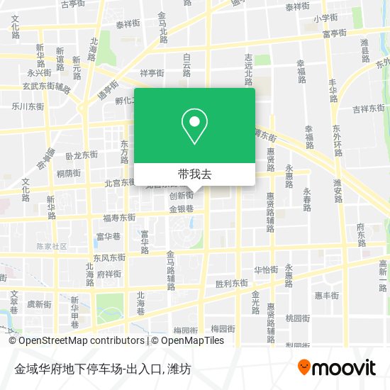 金域华府地下停车场-出入口地图