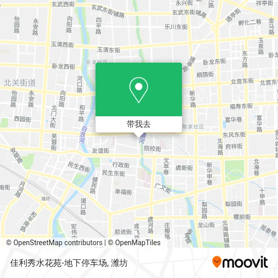 佳利秀水花苑-地下停车场地图