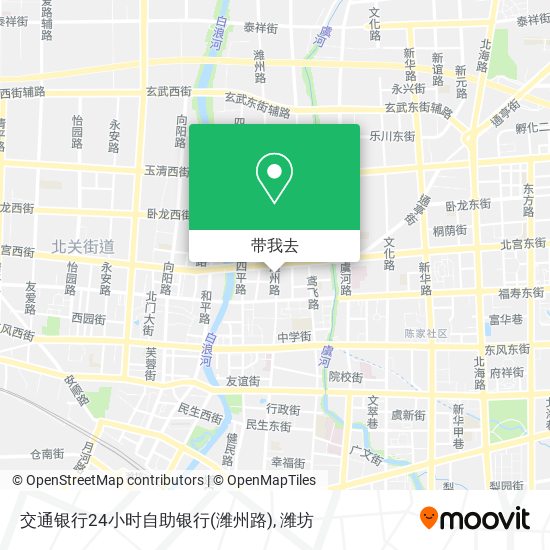 交通银行24小时自助银行(潍州路)地图