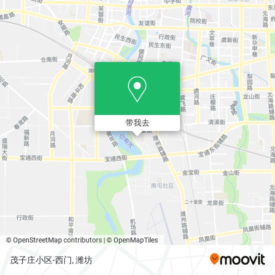 茂子庄小区-西门地图