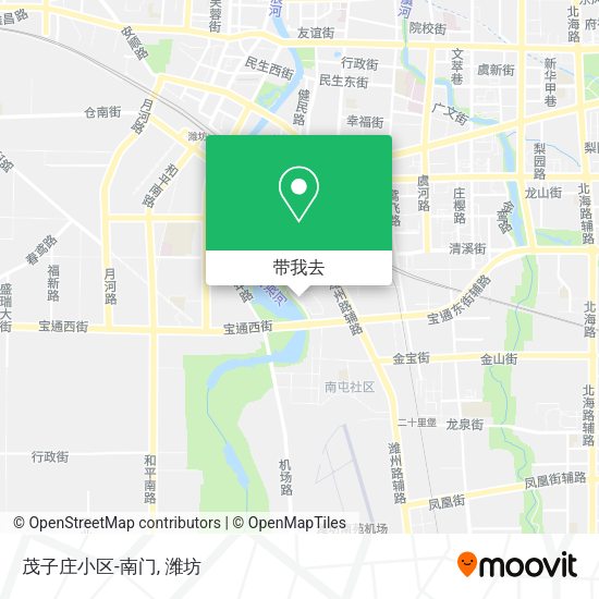 茂子庄小区-南门地图