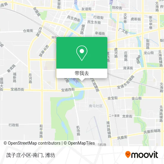 茂子庄小区-南门地图