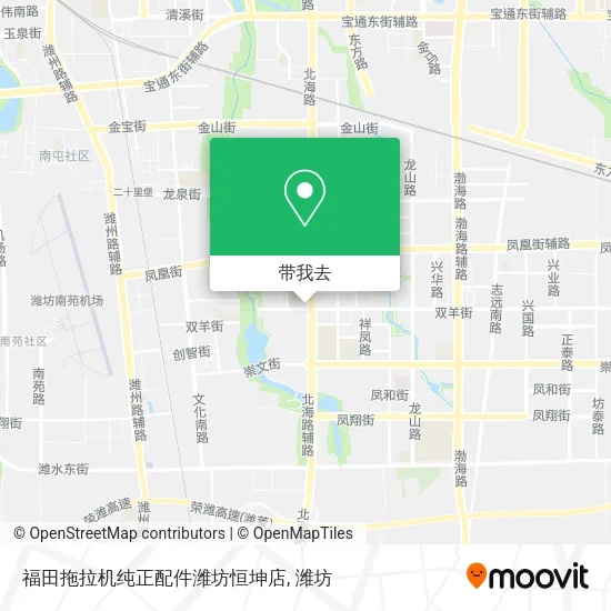 福田拖拉机纯正配件潍坊恒坤店地图