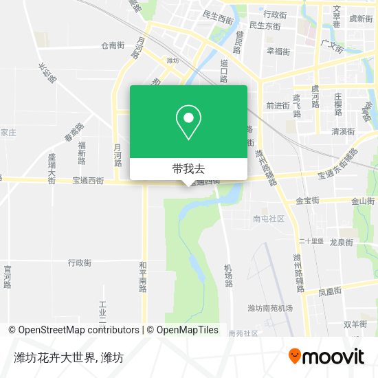 潍坊花卉大世界地图