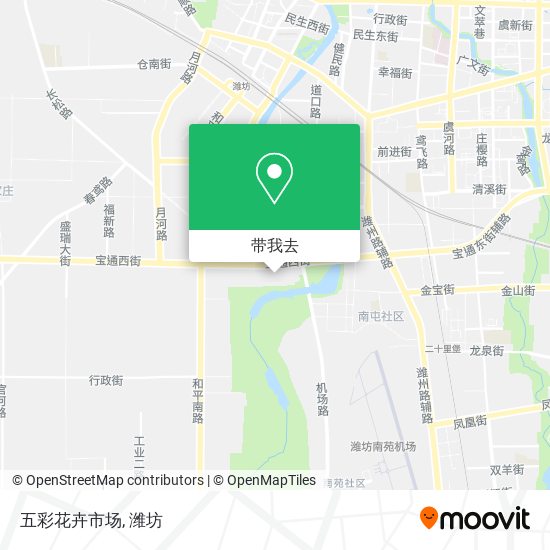 五彩花卉市场地图