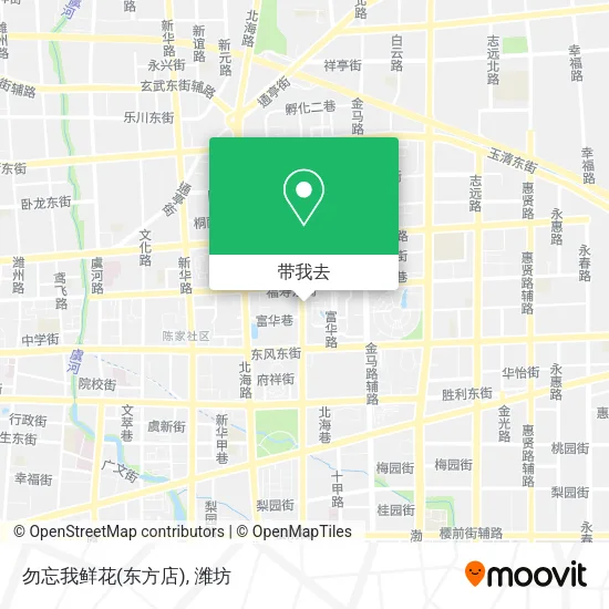 勿忘我鲜花(东方店)地图
