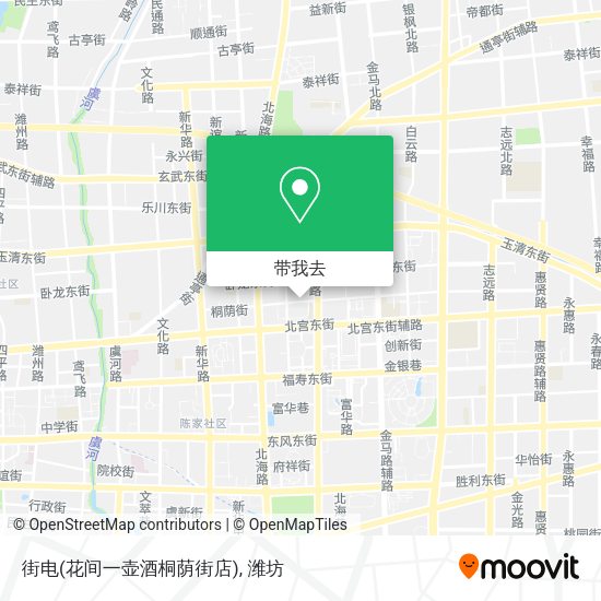 街电(花间一壶酒桐荫街店)地图