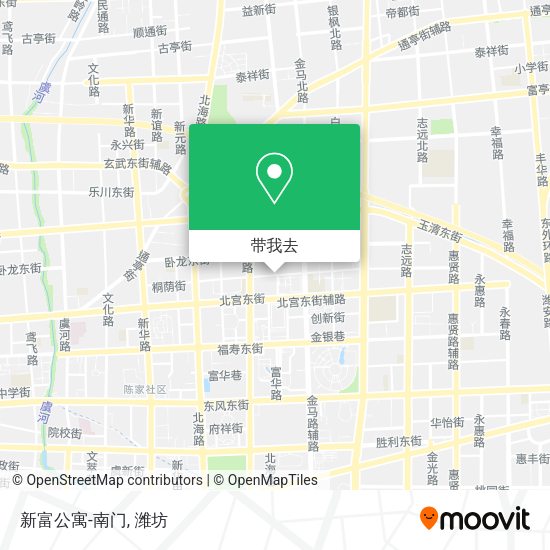 新富公寓-南门地图
