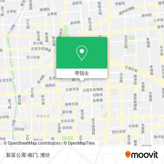 新富公寓-南门地图