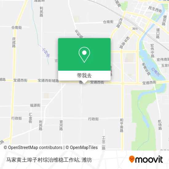 马家黄土埠子村综治维稳工作站地图