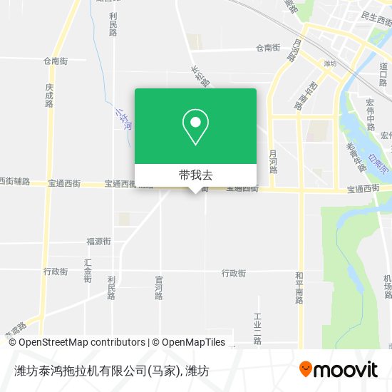 潍坊泰鸿拖拉机有限公司(马家)地图