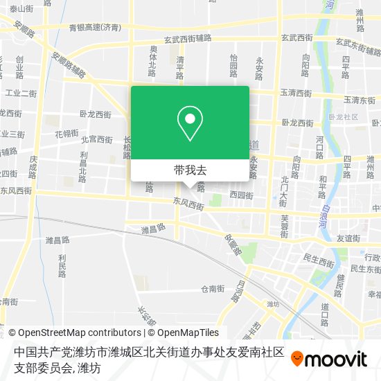 中国共产党潍坊市潍城区北关街道办事处友爱南社区支部委员会地图