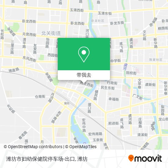 潍坊市妇幼保健院停车场-出口地图