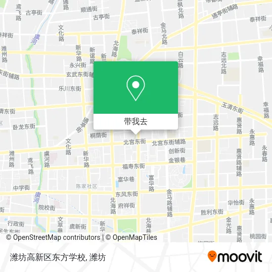 潍坊高新区东方学校地图